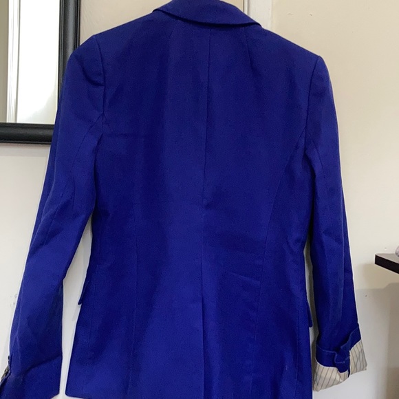 Bright blue JCrew blazer - Picture 4 of 5